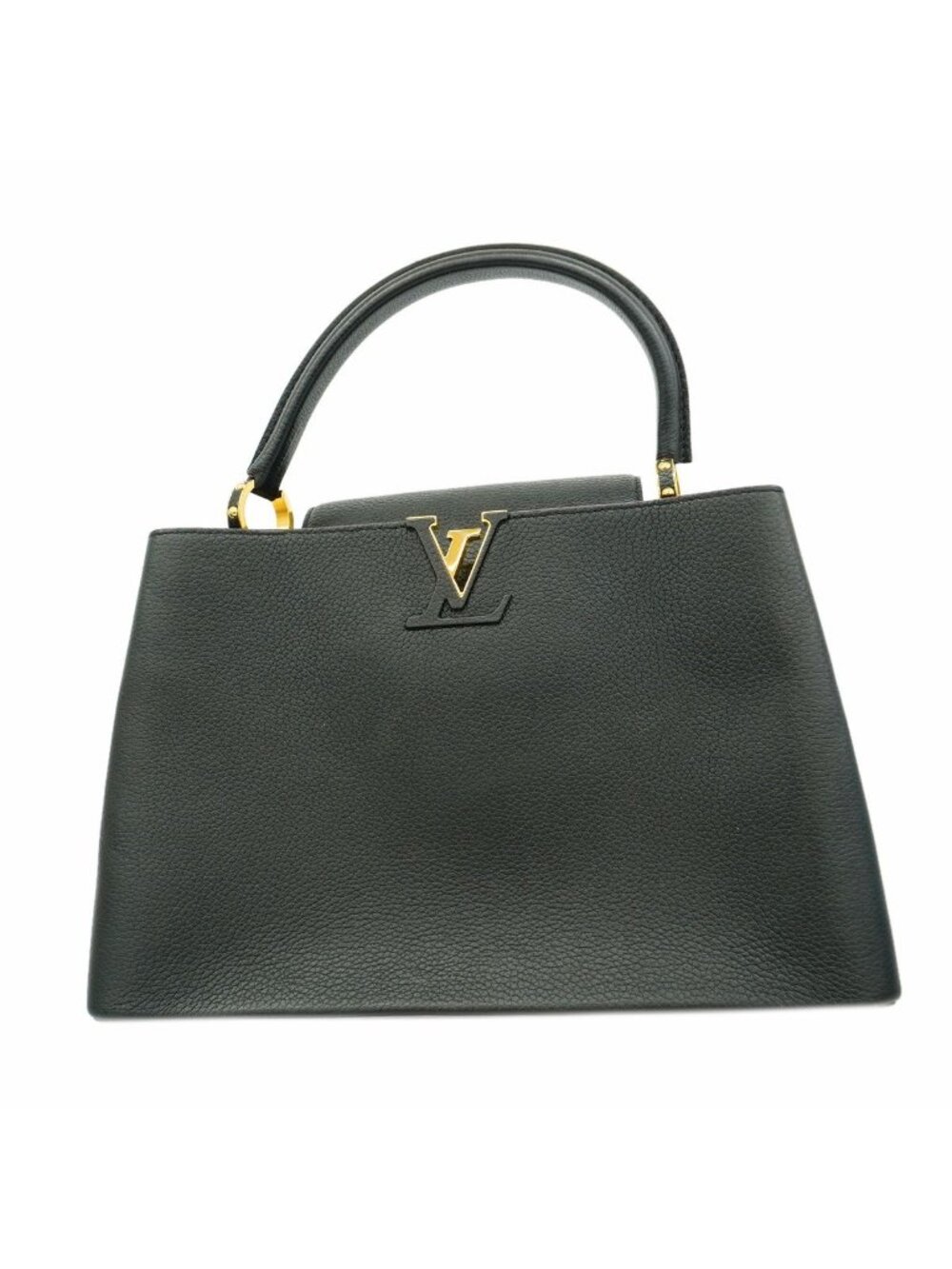 Louis Vuitton Handbag Taurillon Capucines MM Noir